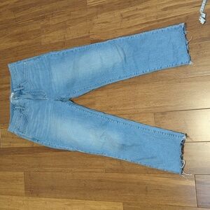 Madewell The Perfect Vintage Jean Light Wash Frayed Hem
